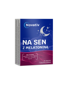 Novativ Na sen z melatonina, tabletki, 30 sztuk