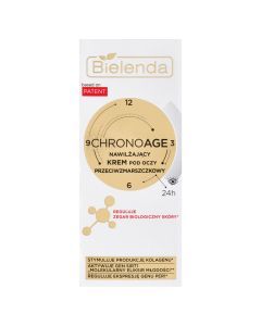 Bielenda Chrono Age, Nawilżający krem pod oczy przeciwzmarszczkowy, 15 ml