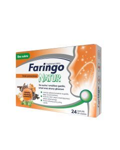 FaringoNatur smak pomaranczy, pastyl.do ssania, 24szt