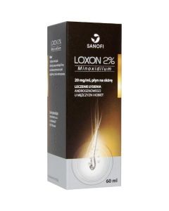 Loxon, 2%, płyn na skórę głowy, 60 ml