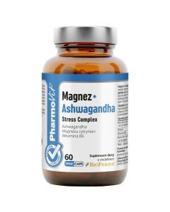 Pharmovit, magnez + ashwagandha stress complex, kapsułki, 60 szt.