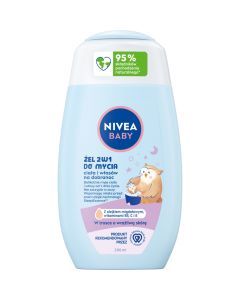 Nivea Baby, zel, 2w1,do mycia ciala i wlos,na dobranoc,200ml