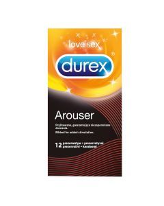 Durex Arouser, prezerwatywy prążkowane, 12 szt.