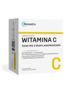 Novativ Witamina C 1000 mg z bioflawonoidami, kaps.,60 szt