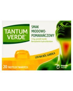 Tantum Verde sm.miod-pomar., 3 mg, pastyl.twarde, 20szt