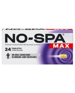 No-Spa Max, 80 mg, tabl.powl., 24 szt
