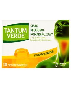 Tantum Verde sm.miod-pomar., 3 mg, pastyl.twarde, 30szt