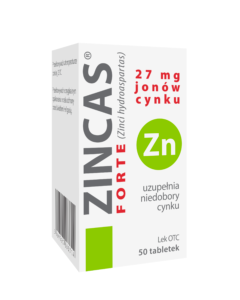 Zincas forte, 27 mg jonów cynku, tabletki, 50 szt.