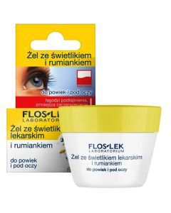 Flos-Lek Laboratorium Pielęgnacja Oczu, żel ze świetlikiem lekarskim i rumiankiem, 10 g