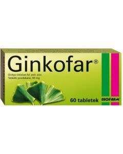 Ginkofar, 40 mg, tabl.powl., 60 szt,bl(6x10)
