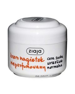 Ziaja, krem nagietek nieperfumowany, cera sucha, wrażliwa, normalna, 50 ml