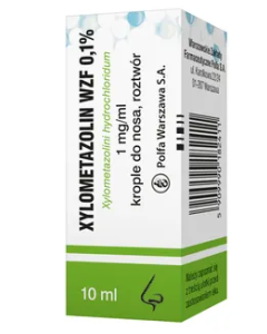 Xylometazolin (WZF) 0.1%, krople do nosa, 10 ml