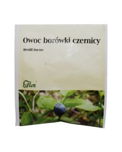 Owoc borówki czernicy, zioło pojedyncze, 25 g (Flos)