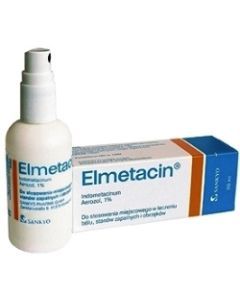 Elmetacin 1%, 10 mg/g, aerozol do stosowania zewnętrznego, 50 ml