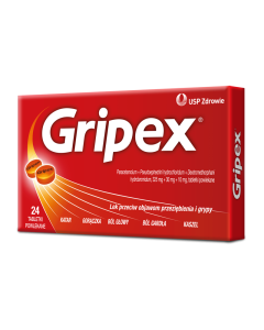 Gripex, tabletki powlekane, 24 szt.