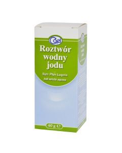 Roztwor wodny jodu, 1%, roztw.n/sk,d/pluk.j.ustn., 40 g