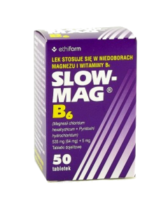 Slow-Mag B6, tabletki powlekane dojelitowe, 50 szt.