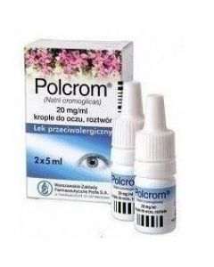 Polcrom, 20 mg/ml, krople do oczu, 2 x 5 ml