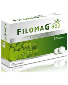 Filomag B6, 40 mg + 5 mg, tabletki, 50 szt.