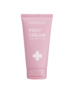 Swederm Foot Cream AHA+BHS+PHA, krem złuszczający do stóp, 75 ml