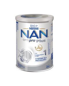 Nestle Nan Optipro Plus 1, 5 HMO, mleko początkowe dla niemowląt od urodzenia, 400 g