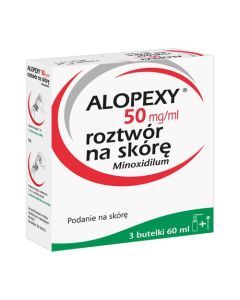 Alopexy, 5 %, roztwór na skórę, 60 ml x 3 butelki PET