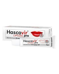 Hascovir Lipożel pro, 50 mg/g, żel, 3 g