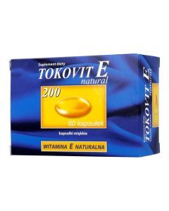 Tokovit E 200 natural, kapsułki elastyczne, 60 szt.