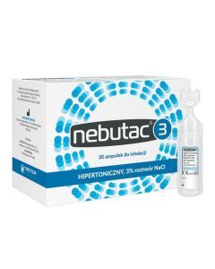 Nebutac 3, roztwór do inhalacji, hipertoniczny, 3% NaCl, 4 ml, 30 amp