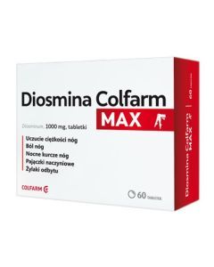 Diosmina Colfarm Max, 1000 mg, tabletki, 60 szt.