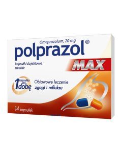 Polprazol Max, 20 mg, kapsułki dojelitowe, twarde, 14 szt.