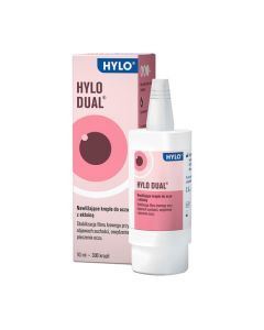 Hylo Dual, nawilżające krople do oczu z ektoiną, 10 ml