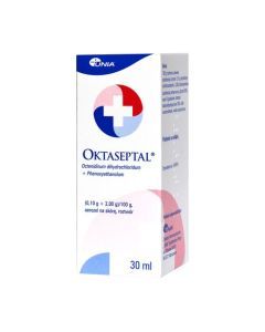Oktaseptal, (0,10 g+2,00 g)/100 g, aerozol na skórę, 30 ml