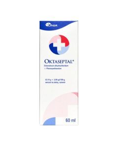 Oktaseptal, (0,10 g+2,00 g)/100 g, aerozol na skórę, 60 ml