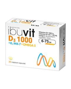 Ibuvit D3 1000+K2 MK-7 Omega 3, kapsułki, 30 szt.