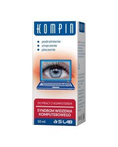 Kompin, krople do oczu, do pracy z komputerem, 10 ml