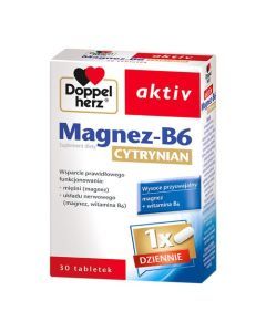 Doppelherz aktiv Magnez-B6 Cytrynian, tabletki, 30 szt.