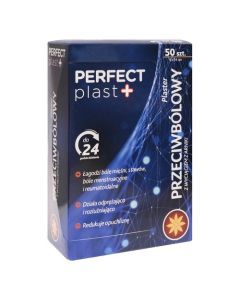 Perfect plast, plaster przeciwbólowy z wyciągiem z arniki, 9 cm x 14 cm, 50 szt.