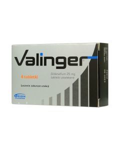 Valinger, 25 mg, tabletki powlekane, 4 szt.