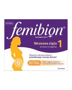 Femibion 1 Wczesna ciąża, tabletki powlekane, 28 szt.