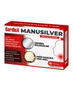 Gardlox Manusilver, pastylki do ssania, 16 szt.