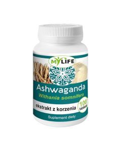 Ashwaganda, ekstrakt z korzenia, tabletki, 100 szt. (DDB)
