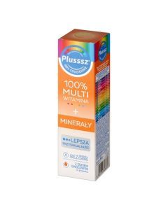 Plusssz 100% Multiwitamina + Minerały, tabletki musujące, 20 szt.