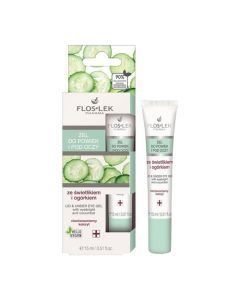 Flos-Lek, żel do powiek i pod oczy ze świetlikiem i ogórkiem, 15 ml