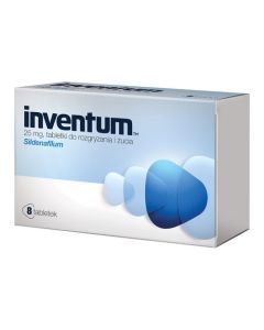 Inventum, 25 mg, tabletki do rozgryzania, żucia, 8 szt.