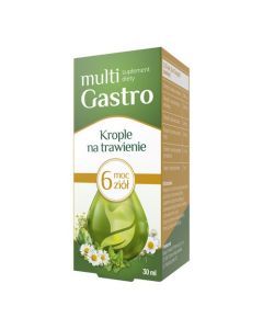 Multi Gastro, krople, na trawienie, 30 ml
