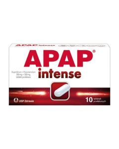 Apap intense, 200 mg + 500 mg, tabletki powlekane, 10 szt.