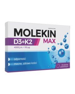 Molekin D3+K2 Max, tabletki powlekane, 30 szt.