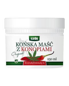 Virde, końska maść rozgrzewająca z konopiami, 250 ml