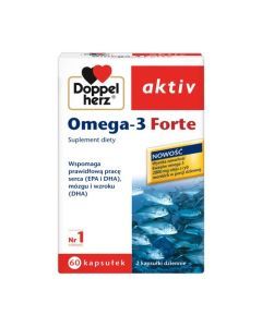 Doppelherz aktiv Omega-3 Forte, kapsułki, 60 szt.